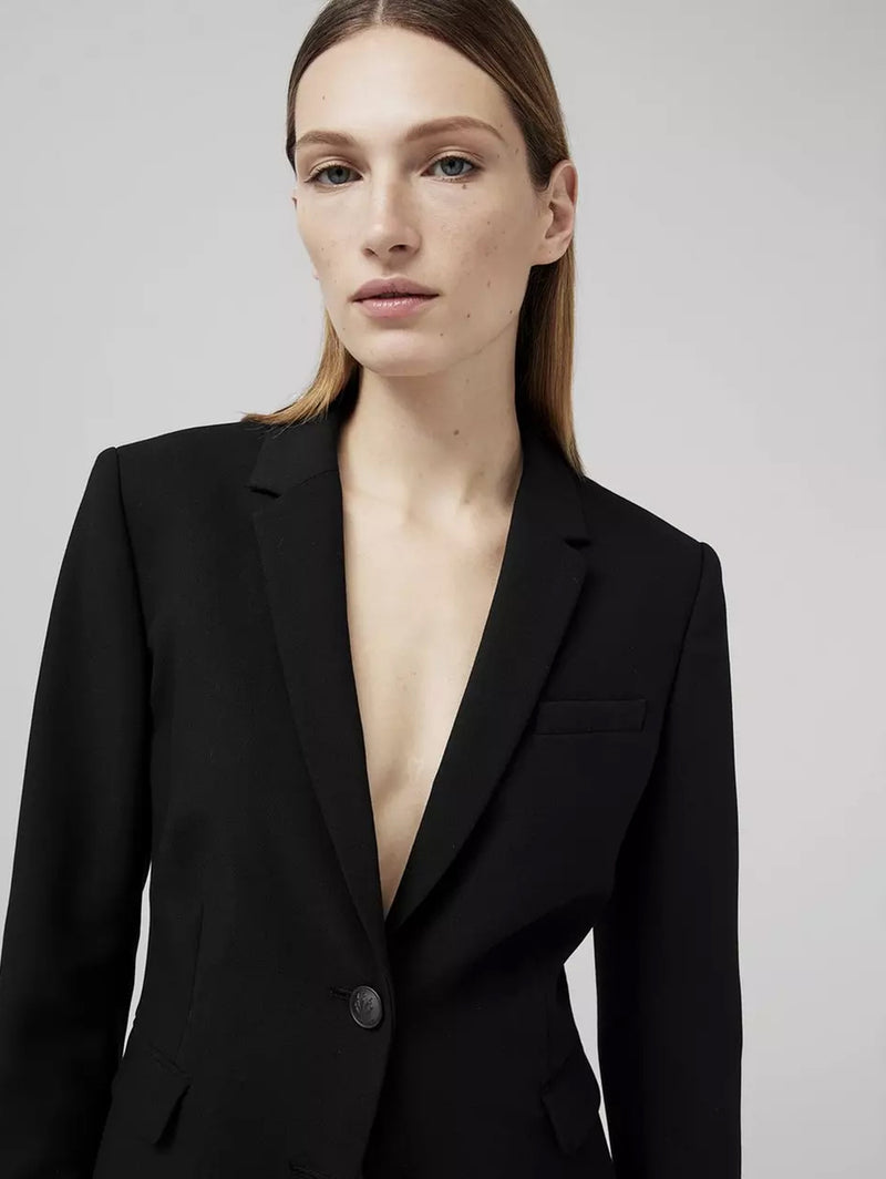 Razor Cady Crepe Blazer - Black-RAG + BONE-Over the Rainbow