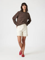 Heidi Long Cuffed Short - Ecru 90's