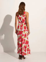 Acacia Maxi Dress - Isadora Floral Red-FAITHFULL THE BRAND-Over the Rainbow