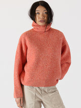 Sahar Mock Neck Rib Sweater-LYLA+LUXE-Over the Rainbow