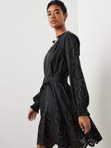 Saylor Eyelet Dress - Black-Rails-Over the Rainbow