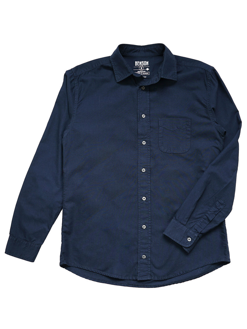 Humphrey Oxford Shirt - Navy-Benson-Over the Rainbow