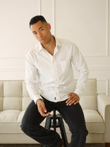 Humphrey Oxford Shirt - White-Benson-Over the Rainbow