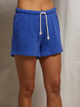 Layla French Terry Sweat Shorts - Violet Blue