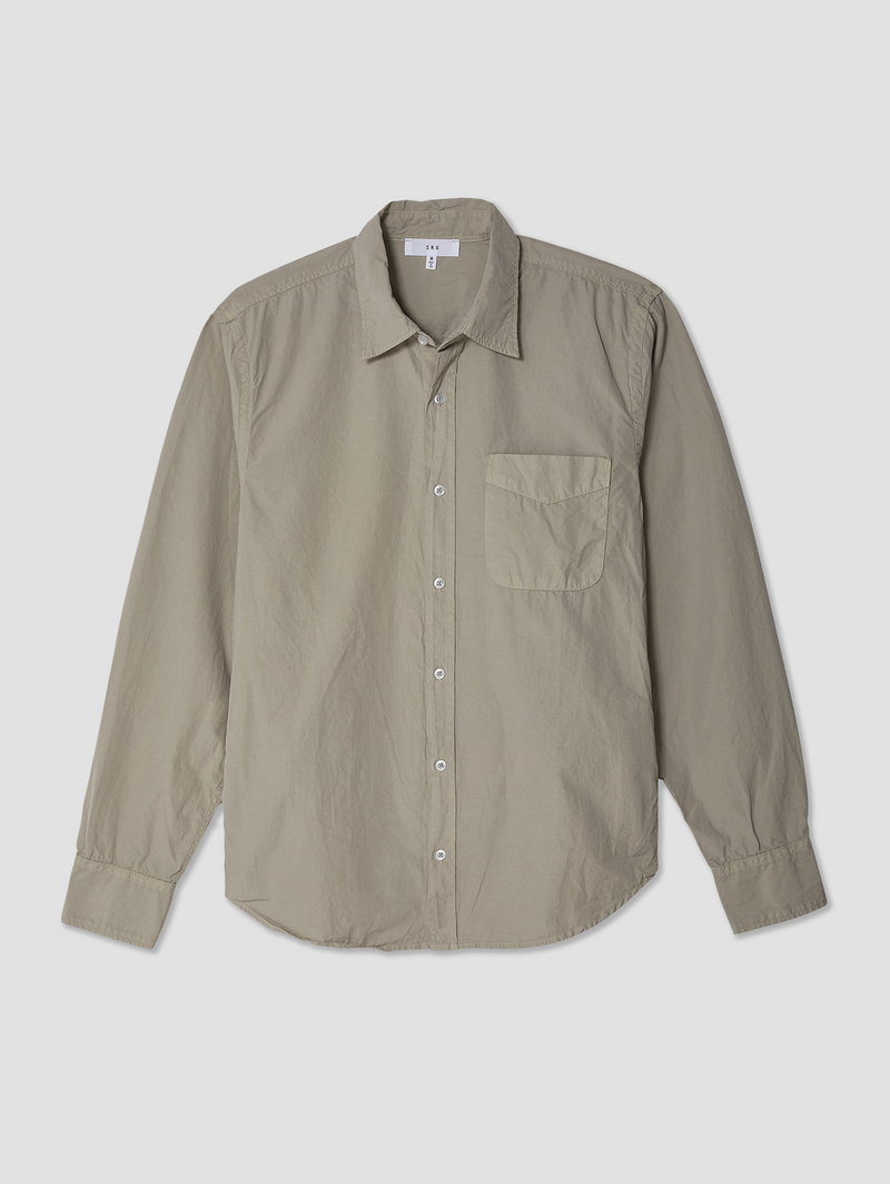 Poplin Standard Shirt - Earth-SAVE KHAKI-Over the Rainbow