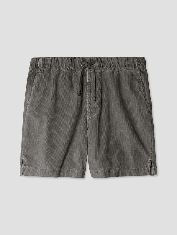 Corduroy Easy Short - Black-SAVE KHAKI-Over the Rainbow