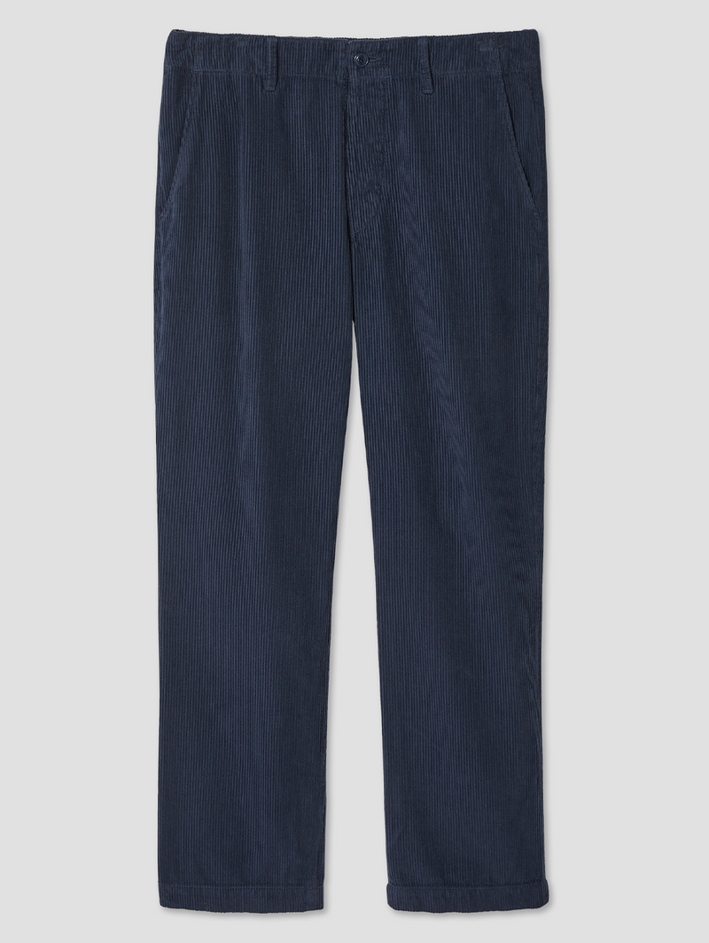 Wide Wale Corduroy Hollywood Trouser - Marine-SAVE KHAKI-Over the Rainbow