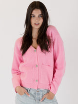 Stella Jewel Cardigan - Pink-LYLA+LUXE-Over the Rainbow