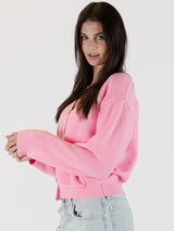 Stella Jewel Cardigan - Pink-LYLA+LUXE-Over the Rainbow