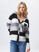 Stewart Heart Cardigan - Greyscale-John + Jenn-Over the Rainbow
