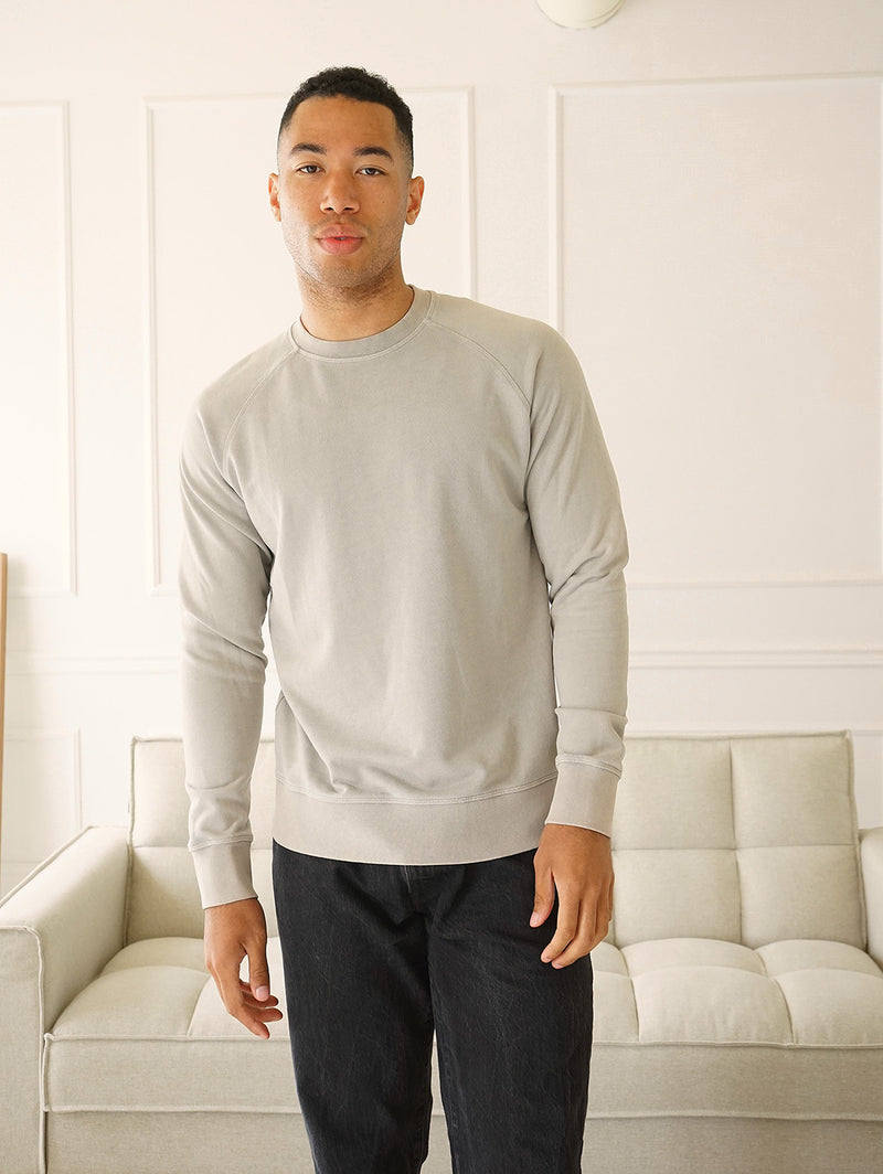 Whistler French Terry Sweatshirt - Light Grey-Benson-Over the Rainbow