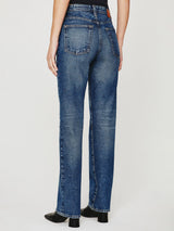 Saige High Rise Straight Jean - Brownstone-AG Jeans-Over the Rainbow