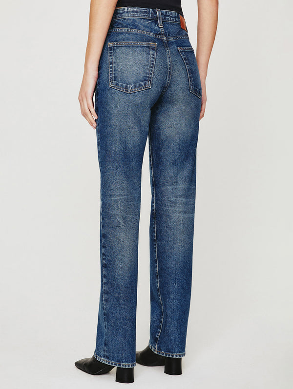 Saige High Rise Straight Jean - Brownstone-AG Jeans-Over the Rainbow