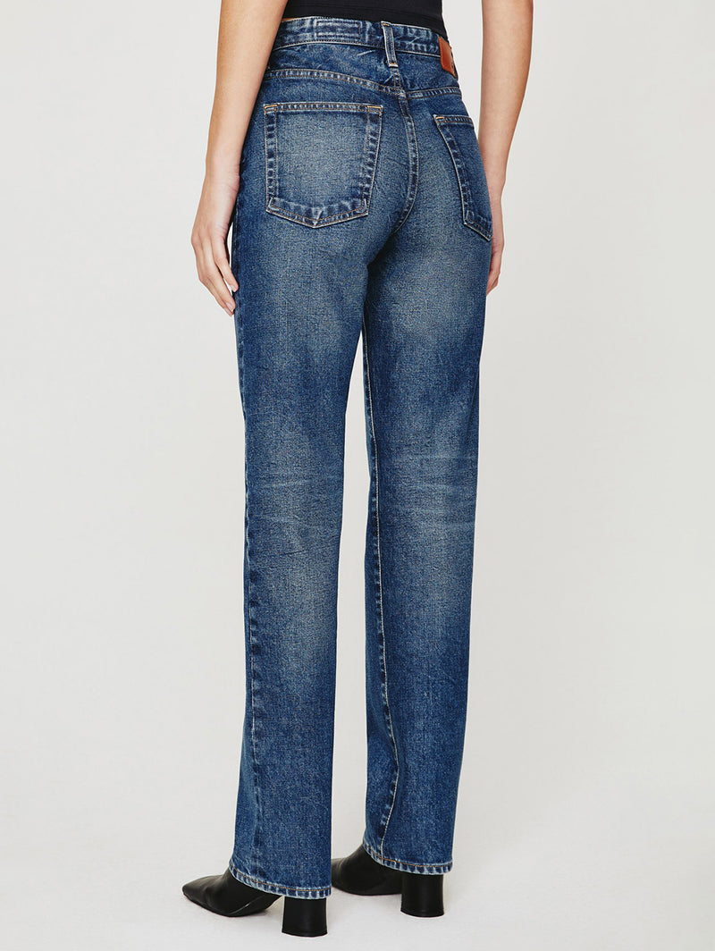 Saige High Rise Straight Jean - Brownstone-AG Jeans-Over the Rainbow