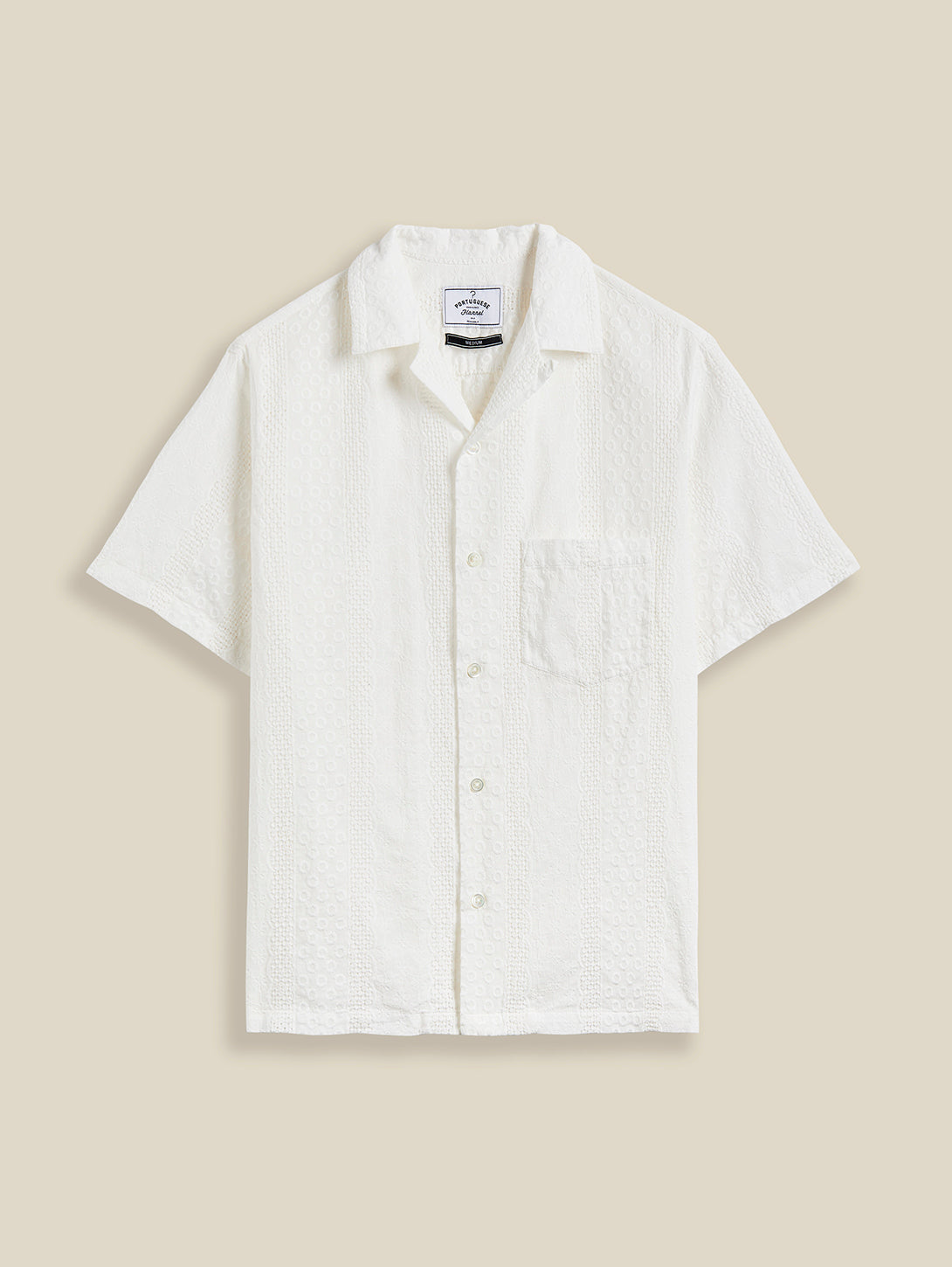 Santos Shirt - Off White-PORTUGUESE FLANNEL-Over the Rainbow