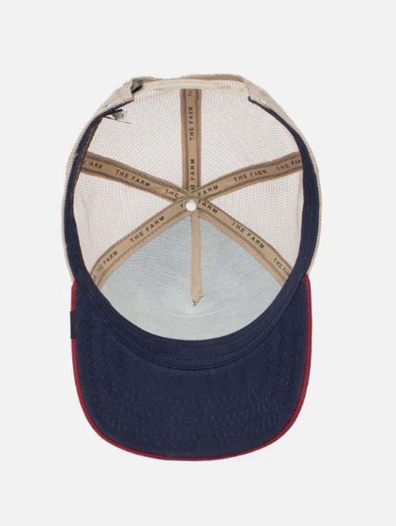 The Cock Trucker Hat - Navy-GOORIN BROTHERS-Over the Rainbow
