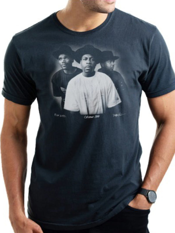 Run DMC Tee - Faded Black-CLINCH by GOLDEN GOODS-Over the Rainbow