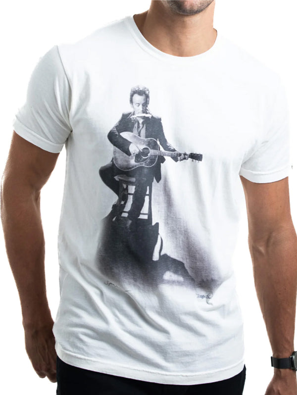 Bruce Springsteen Tee - Vintage White-CLINCH by GOLDEN GOODS-Over the Rainbow