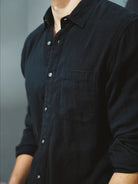 The Ripper Double Gauze Shirt - Black-HIROSHI KATO-Over the Rainbow