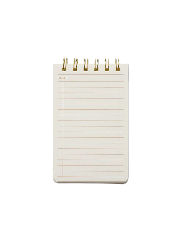 "Shiitake Happens" Wire Notepad - Beige-DESIGN WORKS INK-Over the Rainbow