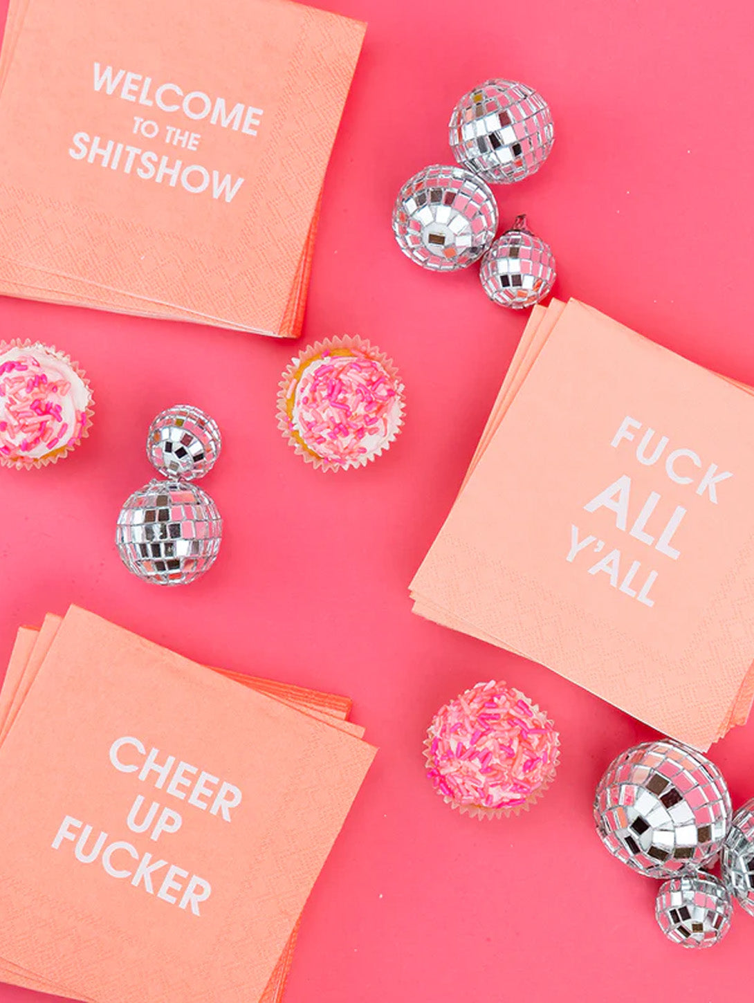 Welcome To The Shitshow - Cocktail Napkin-CHEZ GAGNE LETTERPRESS-Over the Rainbow