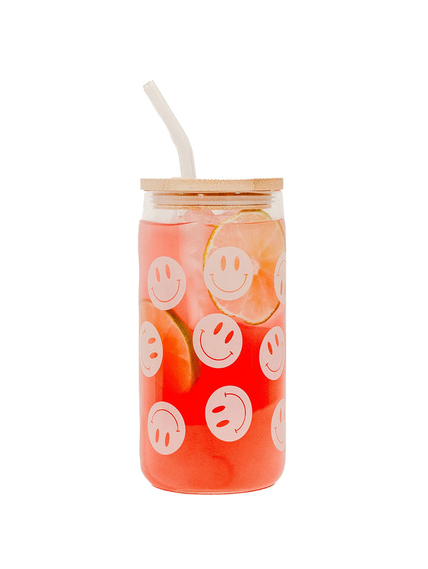 Smiley 17 Oz Can Glass-SWEET WATER DECOR-Over the Rainbow
