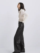 Sofie High Rise Wide Pant - Faux Leather-RAG + BONE-Over the Rainbow