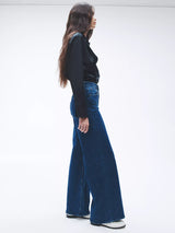 Sofie High Rise Stretch Wide Jean - Jen-RAG + BONE-Over the Rainbow