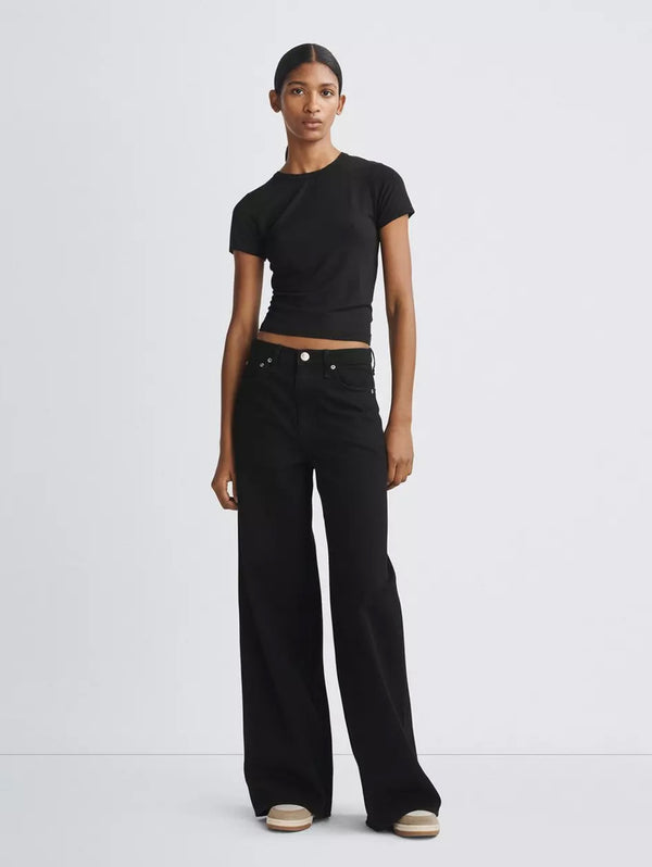 Sofie High-Rise Wide Jean - Black-RAG + BONE-Over the Rainbow
