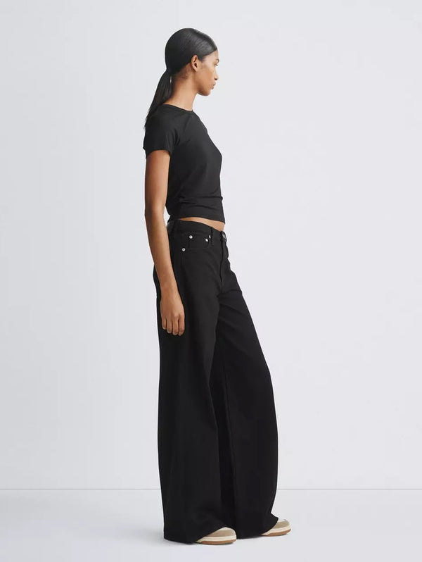 Sofie High-Rise Wide Jean - Black-RAG + BONE-Over the Rainbow