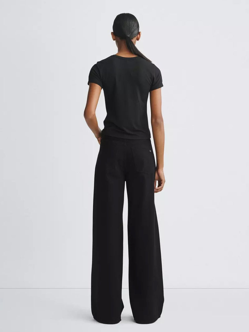 Sofie High-Rise Wide Jean - Black-RAG + BONE-Over the Rainbow