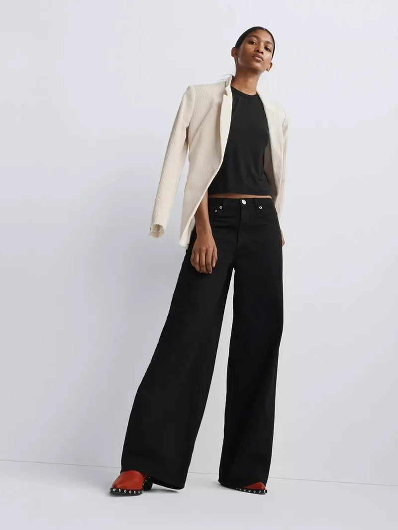 Sofie High-Rise Wide Jean - Black-RAG + BONE-Over the Rainbow
