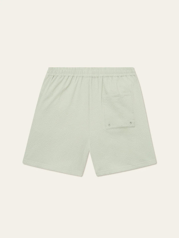 Stan Seersucker Swim Shorts - Smoke Green