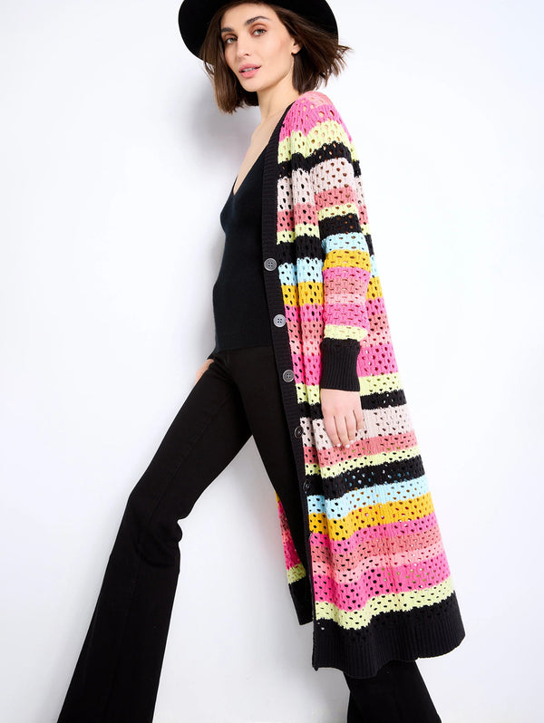 Stripe Out Duster - Hyper-LISA TODD-Over the Rainbow