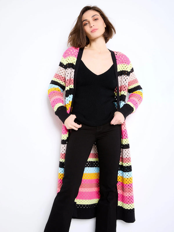 Stripe Out Duster - Hyper-LISA TODD-Over the Rainbow
