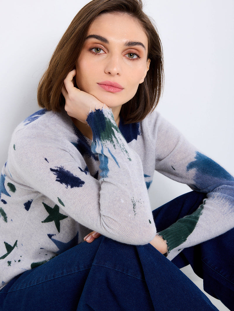 Supernova Sweater - Silver Mist-LISA TODD-Over the Rainbow