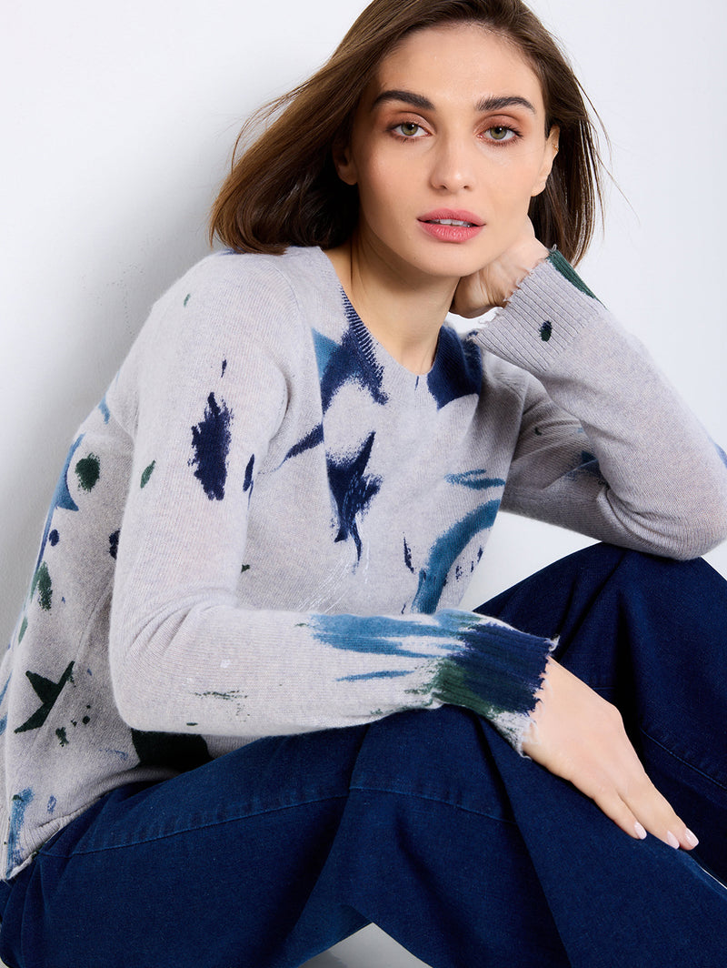 Supernova Sweater - Silver Mist-LISA TODD-Over the Rainbow