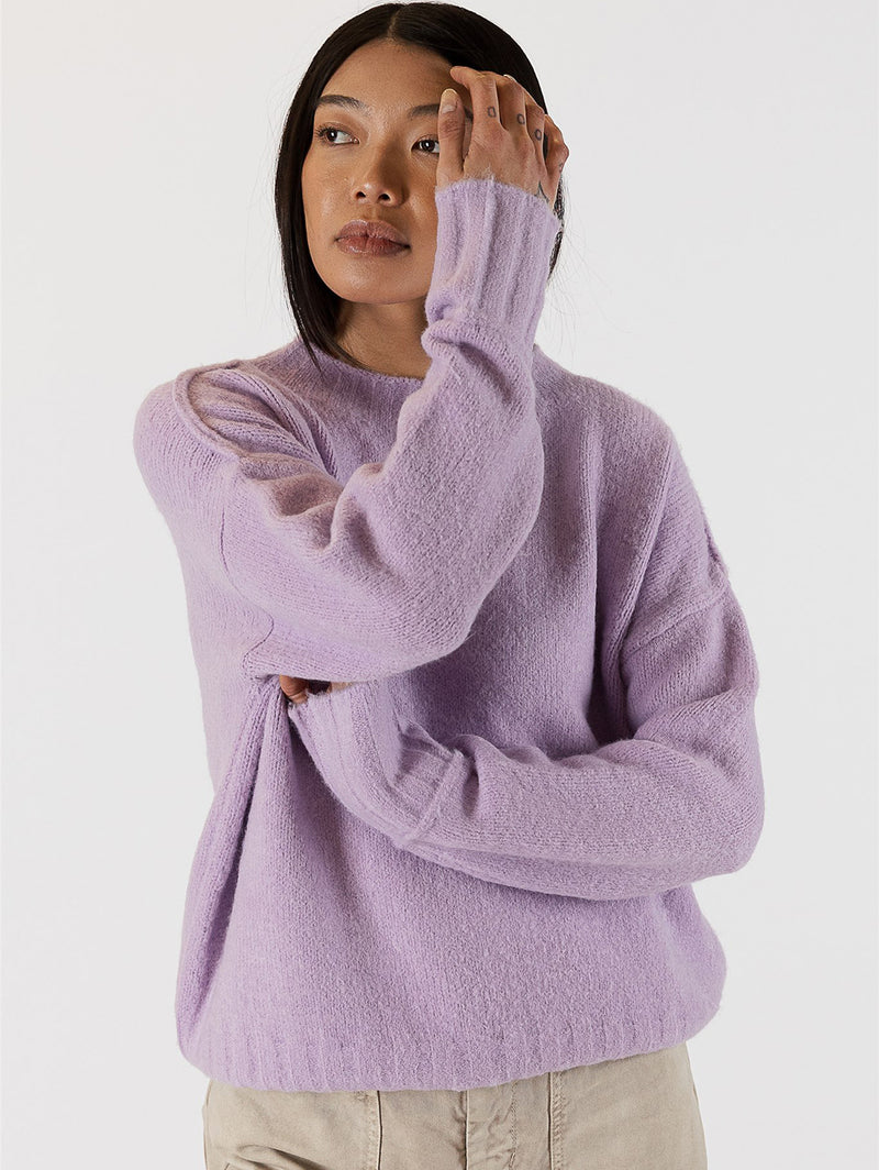 Tanya Crew Sweater-LYLA+LUXE-Over the Rainbow