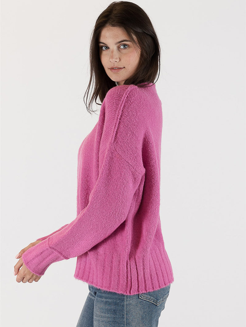 Tanya Crew Sweater-LYLA+LUXE-Over the Rainbow