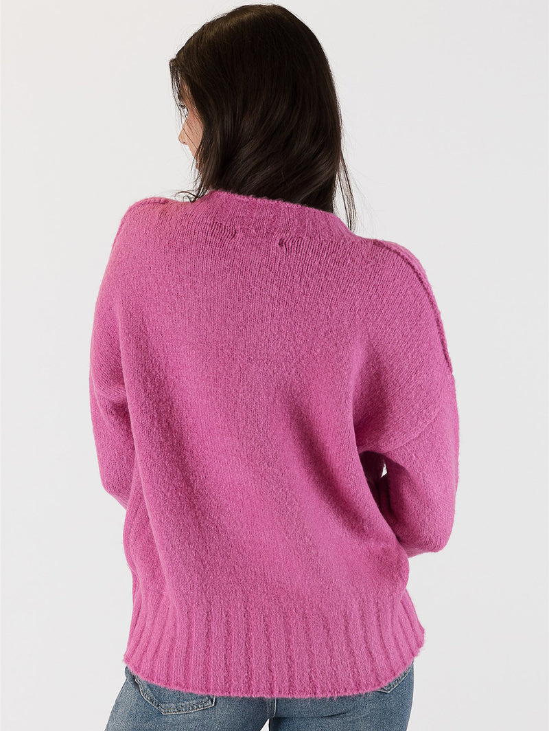Tanya Crew Sweater-LYLA+LUXE-Over the Rainbow