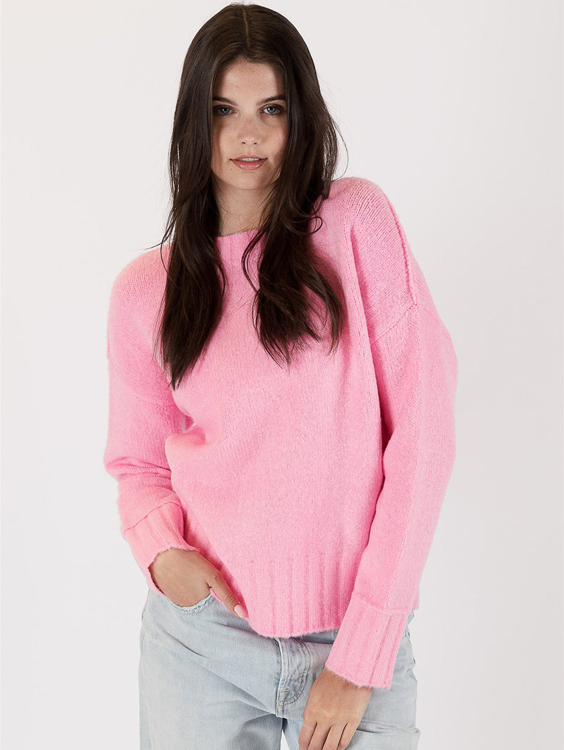 Tanya Crew Sweater-LYLA+LUXE-Over the Rainbow