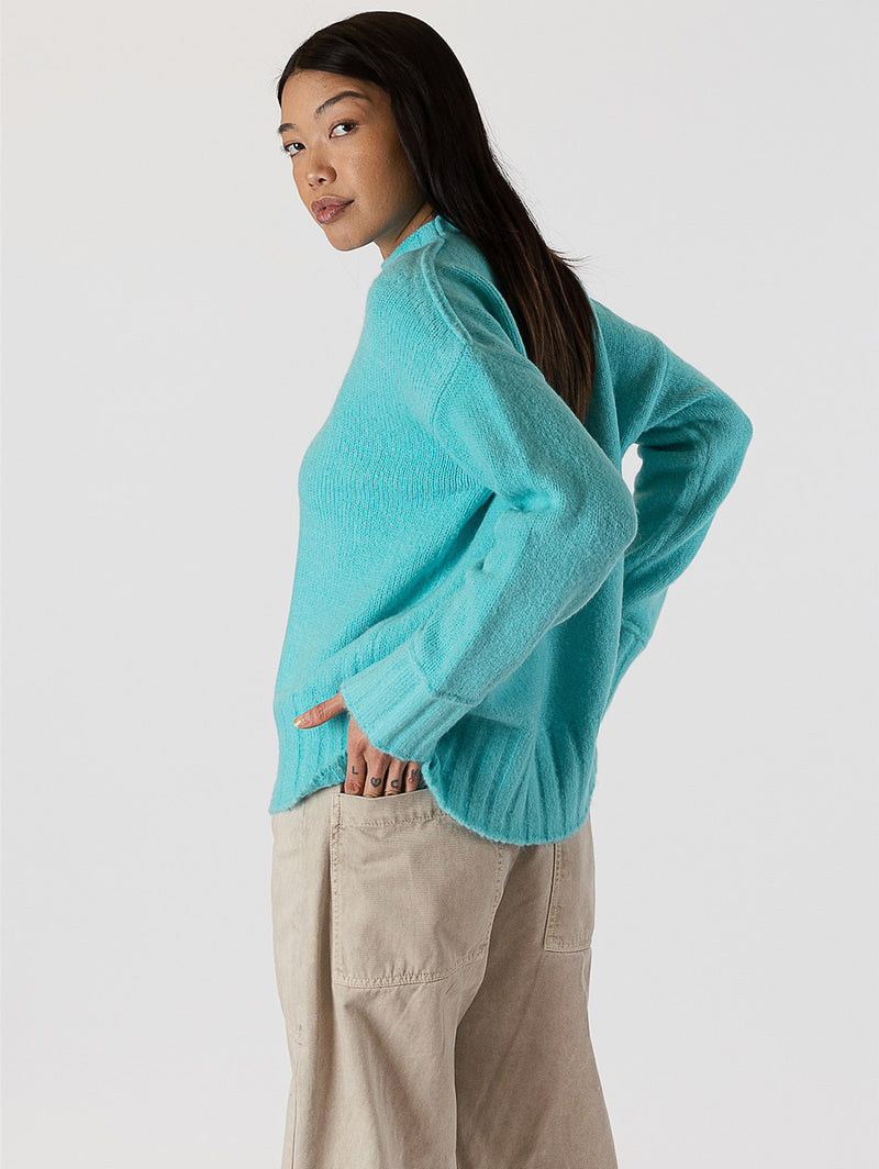 Tanya Crew Sweater-LYLA+LUXE-Over the Rainbow