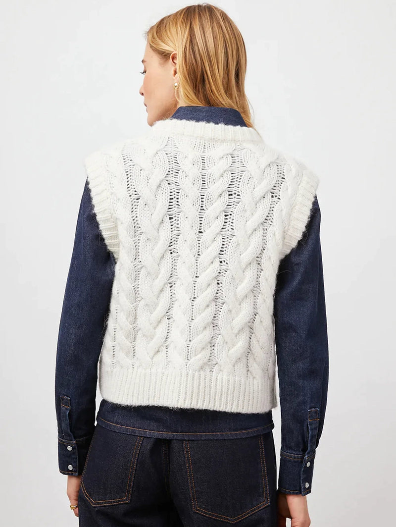 Alexis Sweater Vest - Ivory-Rails-Over the Rainbow
