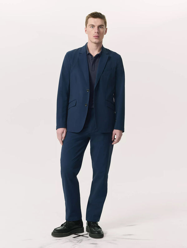 Tapered Nylon Trouser - Navy