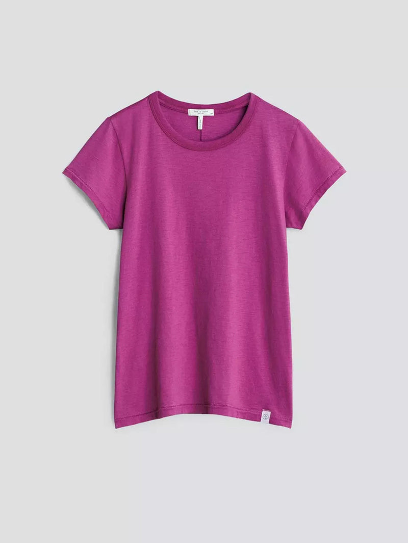 The Slub Tee - Fuchsia-RAG + BONE-Over the Rainbow