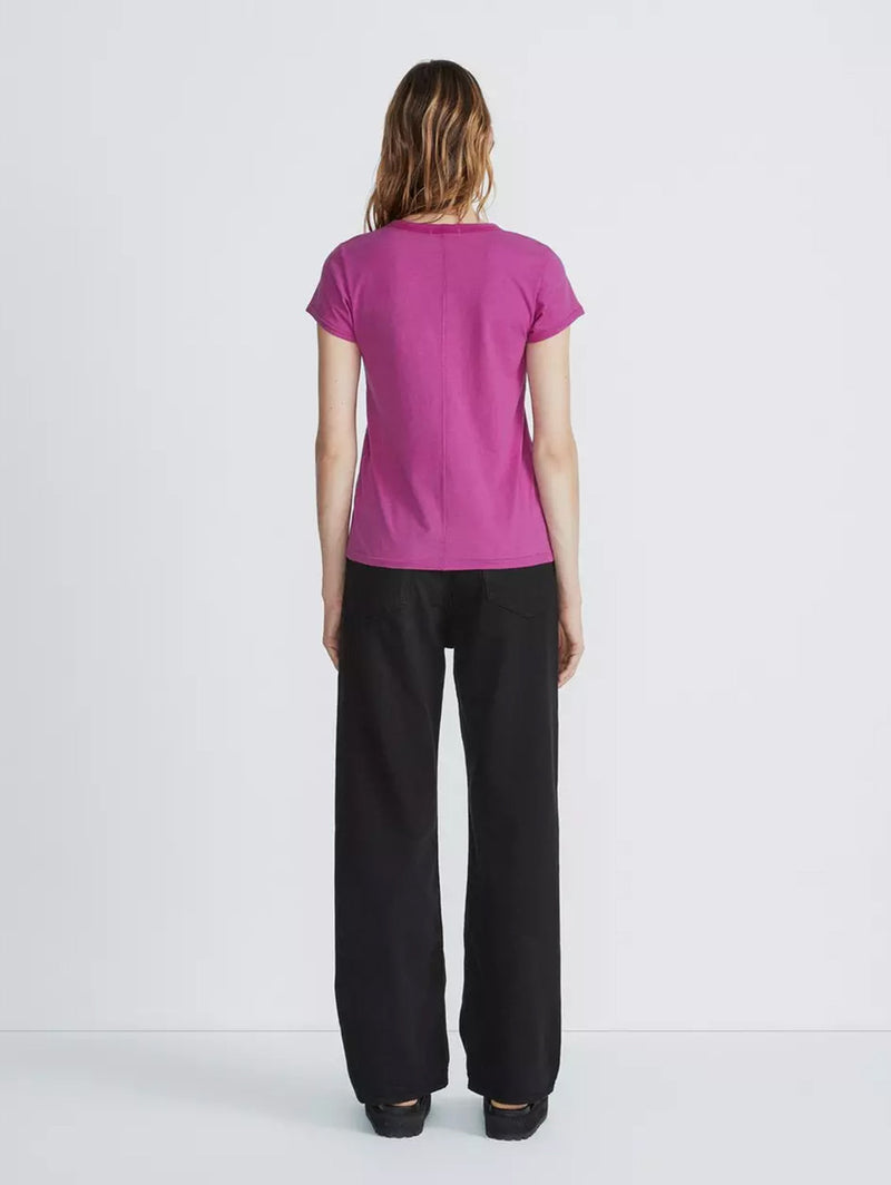 The Slub Tee - Fuchsia-RAG + BONE-Over the Rainbow