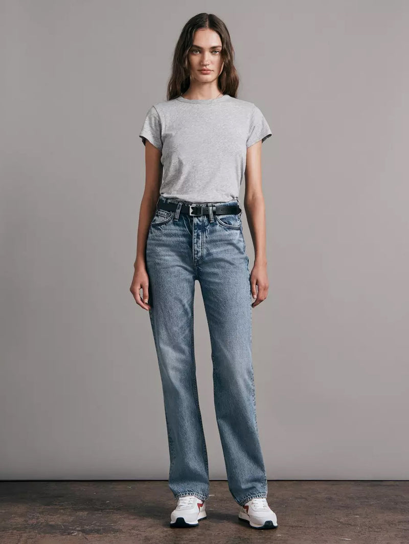 The Slub Tee - Heather Grey-RAG + BONE-Over the Rainbow