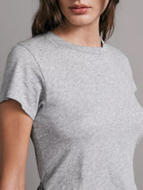 The Slub Tee - Heather Grey-RAG + BONE-Over the Rainbow