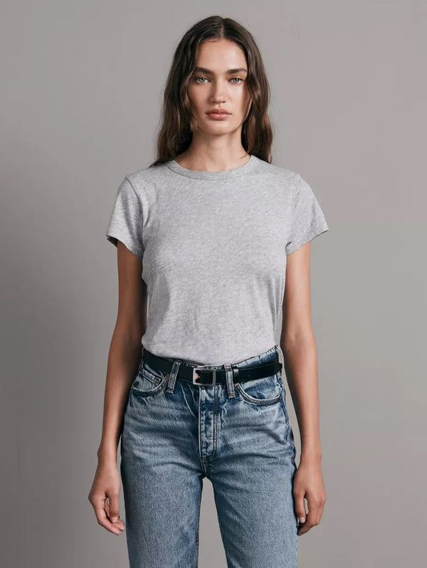 The Slub Tee - Heather Grey-RAG + BONE-Over the Rainbow