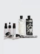 Refillable Ultimate Travel 11pc Set - Black & Ivory-KITSCH-Over the Rainbow